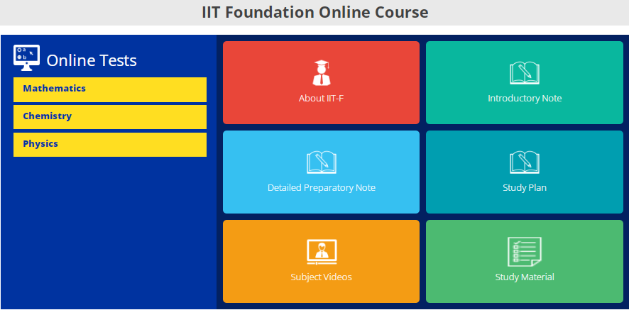 IIT Foundation Detailed Preparatory Note for Online Program SHP